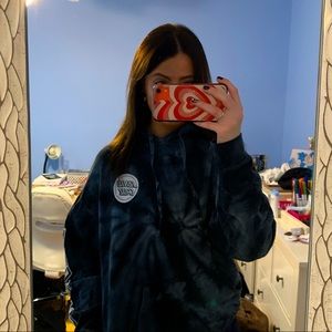 SANTA CRUZ TIE DYE DARK BLUE HOODIE